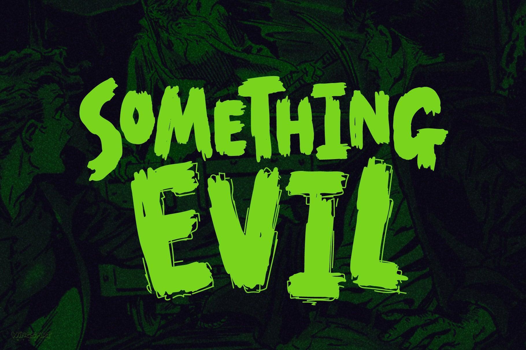 End Crawl - A Halloween Brush Font