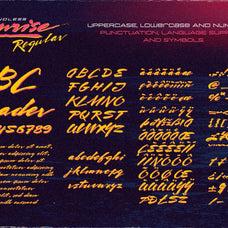 Endless Sunrise - A Sun-kissed 80s Inspired Script Font Duo