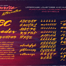 Endless Sunrise - A Sun-kissed 80s Inspired Script Font Duo