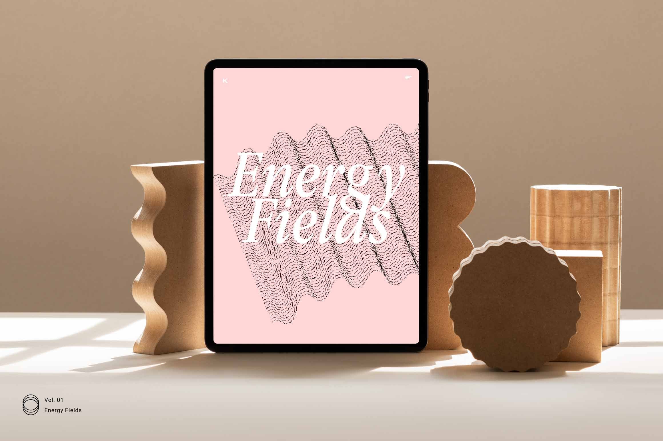 Energy Fields - Wavy Vector Elements