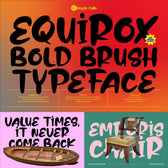 EQUIROX — Bold Brush Font