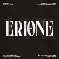 Erione – Bold Serif Font