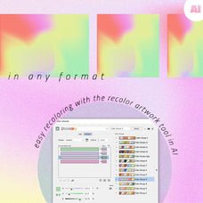 Escapism Vector Grainy Gradient Set