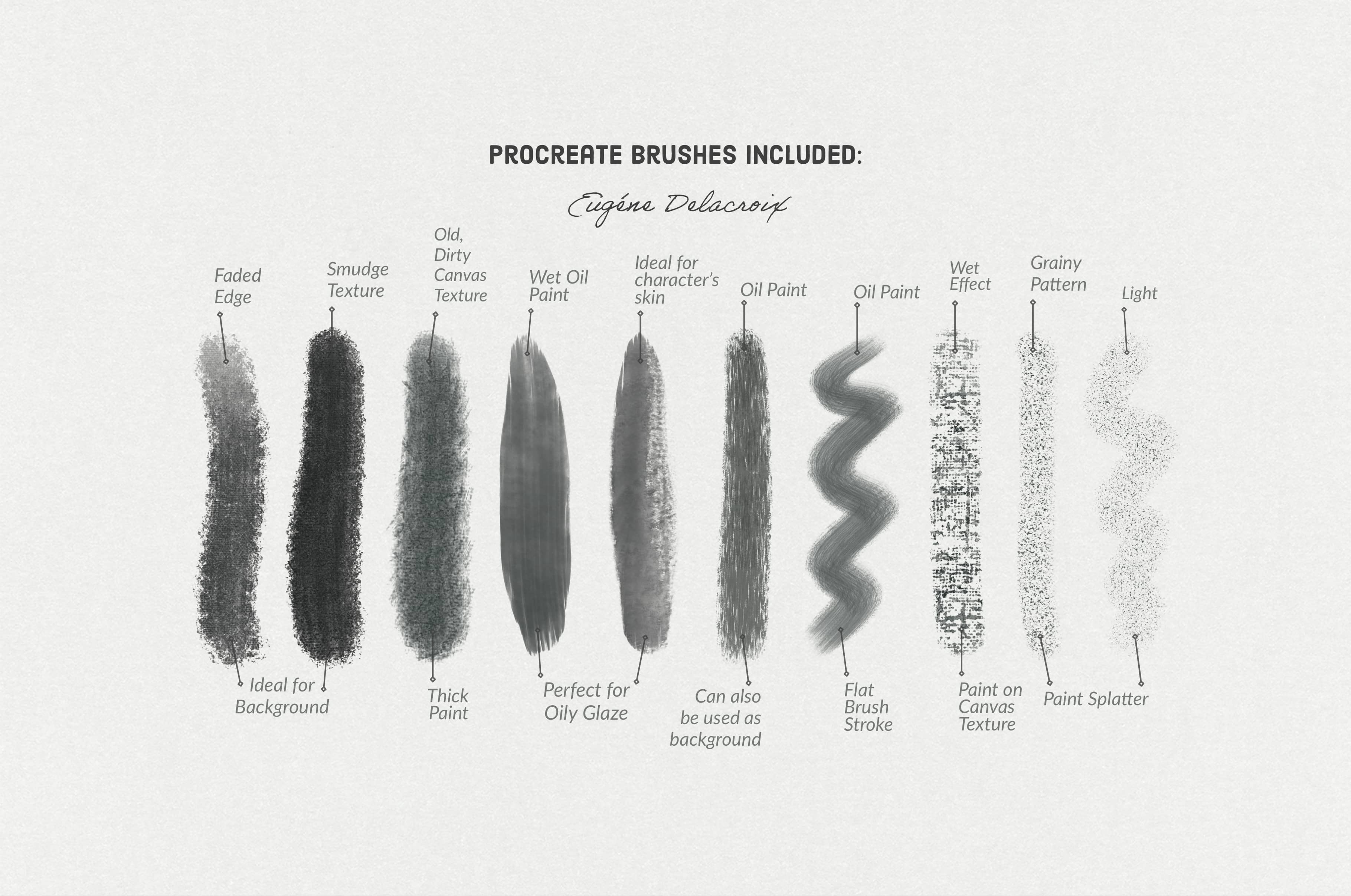 Eugene Delacroix's Procreate Kit