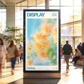 Event Hall Digital Signage Mockup