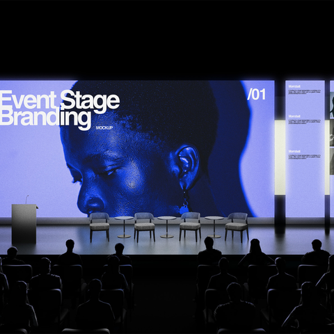 Event Stage Branding Mockup