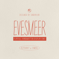 Evesmeer Handwritting Typeface