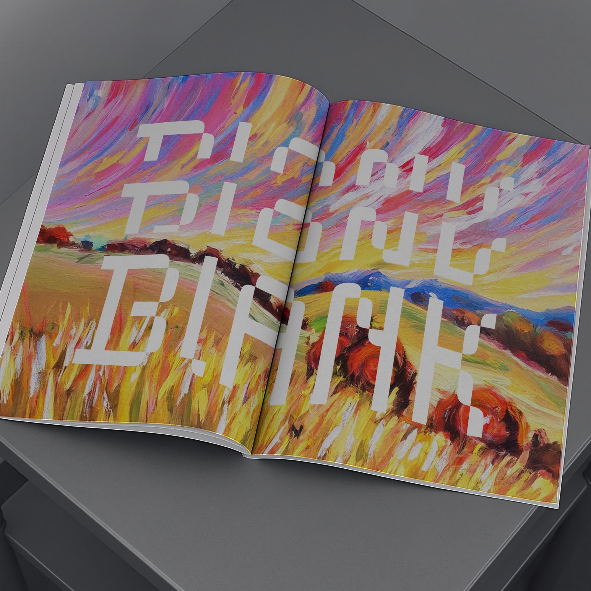 Modern Editorial Spread Mockup