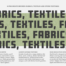 Fabrics & Textiles Procreate Brushes