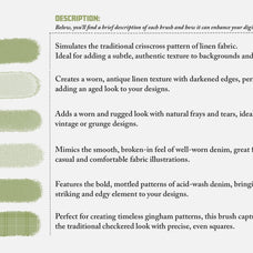 Fabrics & Textiles Procreate Brushes