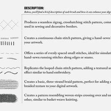 Fabrics & Textiles Procreate Brushes