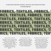 Fabrics & Textiles Procreate Brushes