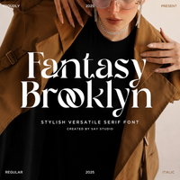 Fantasy Brooklyn - Stylish Ligature Serif Font