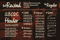 Fast Rewind: Nostalgic Brush Script Font