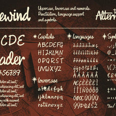 Fast Rewind: Nostalgic Brush Script Font