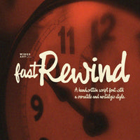 Fast Rewind: Nostalgic Brush Script Font