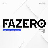 Fazero - Futuristic Tech Sans Serif Font