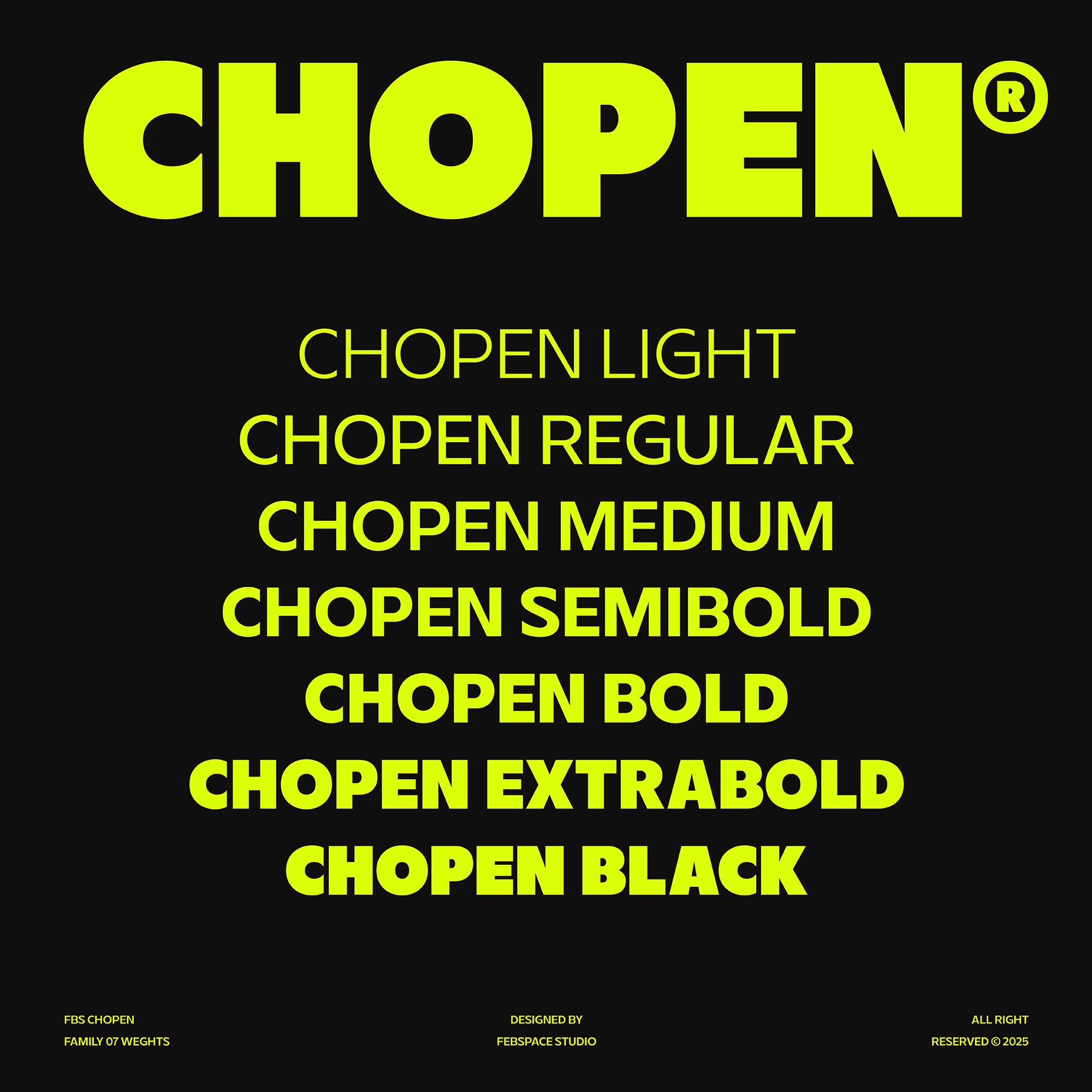 FBS Chopen - Font Family