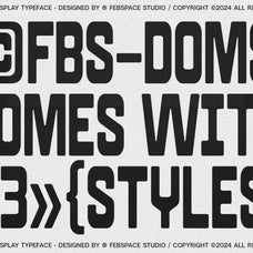 FBS Doms Typeface