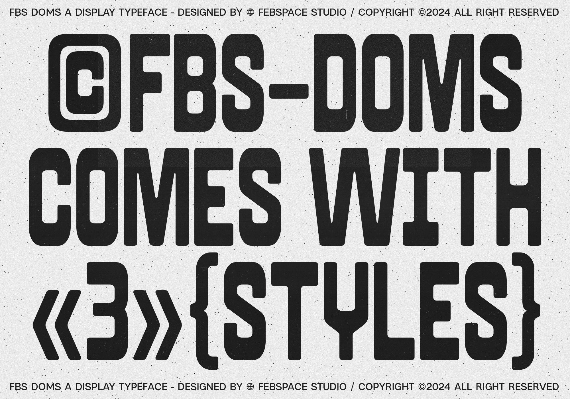 FBS Doms Typeface