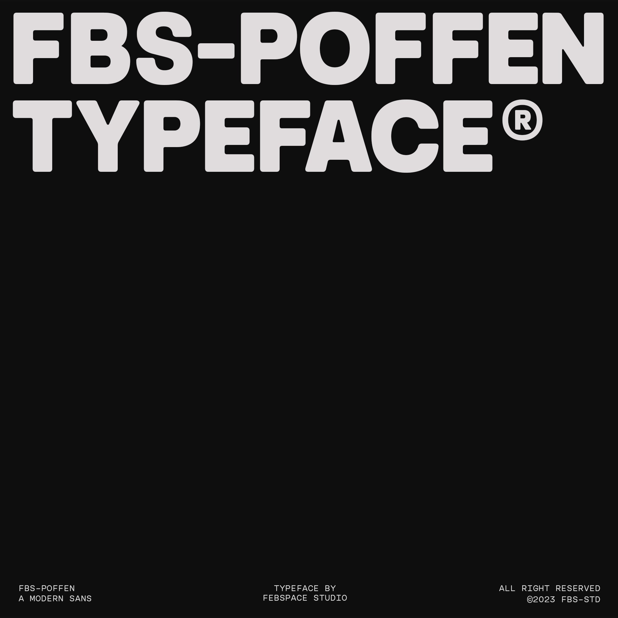 FBS Poffen Typeface