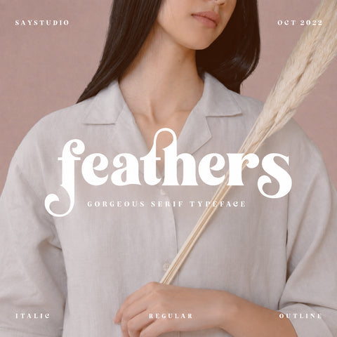 Feathers – Elegant Decorative Serif Font