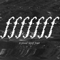 fffffff Pixel Serif Font