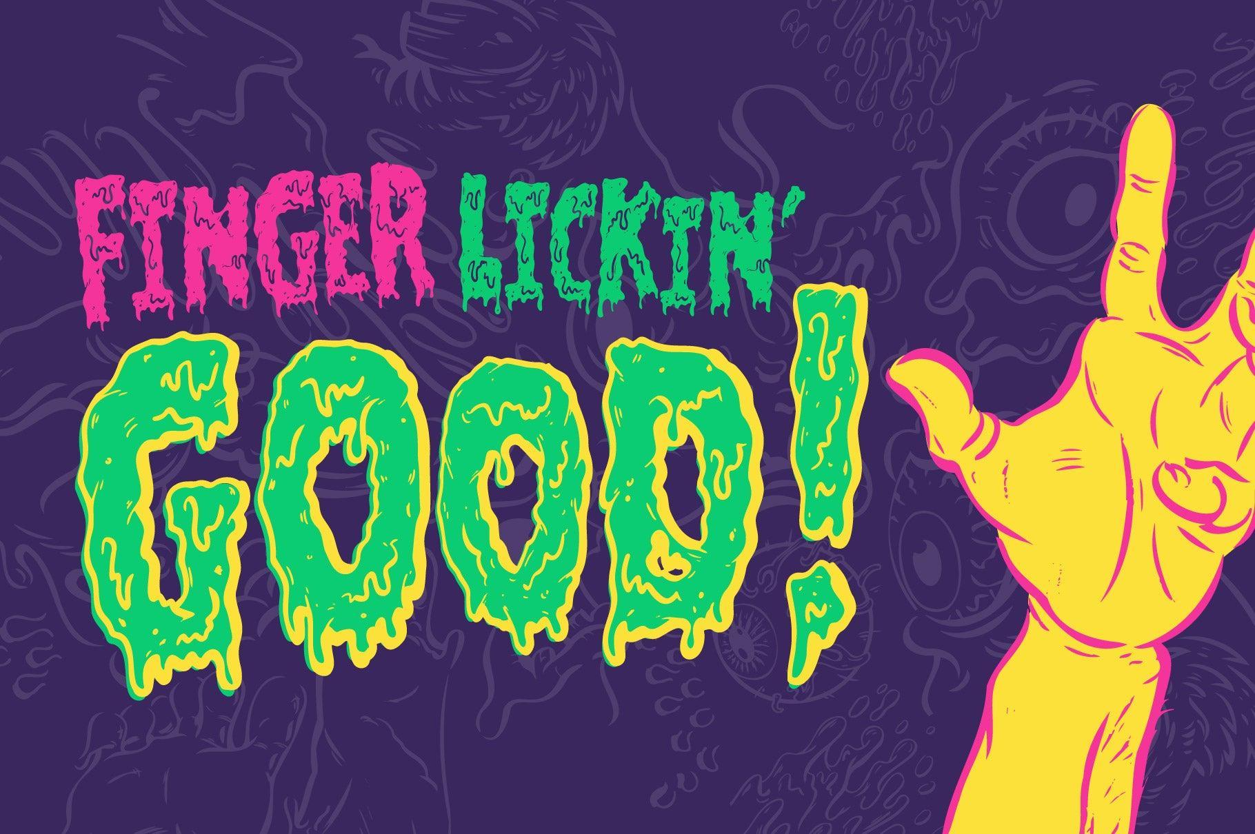 Filthy Creation: An Outrageously Cartoonish Slime Font!