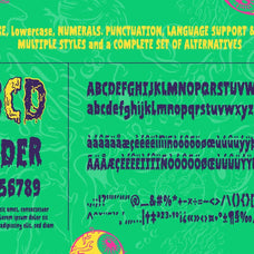 Filthy Creation: An Outrageously Cartoonish Slime Font!