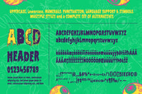 Filthy Creation: An Outrageously Cartoonish Slime Font!