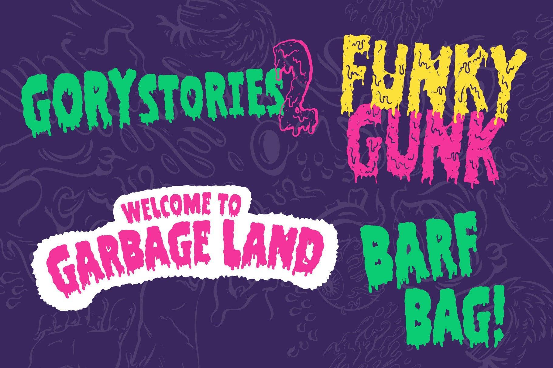 Filthy Creation: An Outrageously Cartoonish Slime Font!