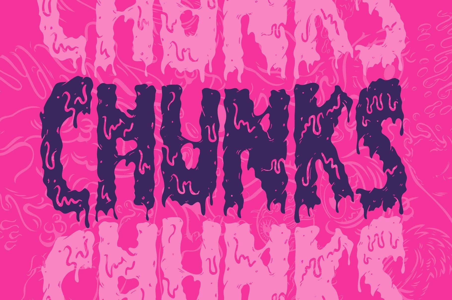 Filthy Creation: An Outrageously Cartoonish Slime Font!