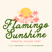 Flamingo Sunshine Coastal Font