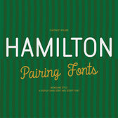 Flatface Hamilton Font duo
