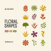 Flora Elements: 208 Botanical Shapes