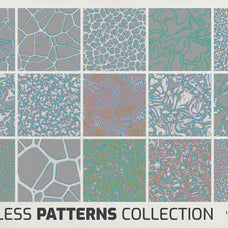 Flowtone Organic Seamless Patterns Collection