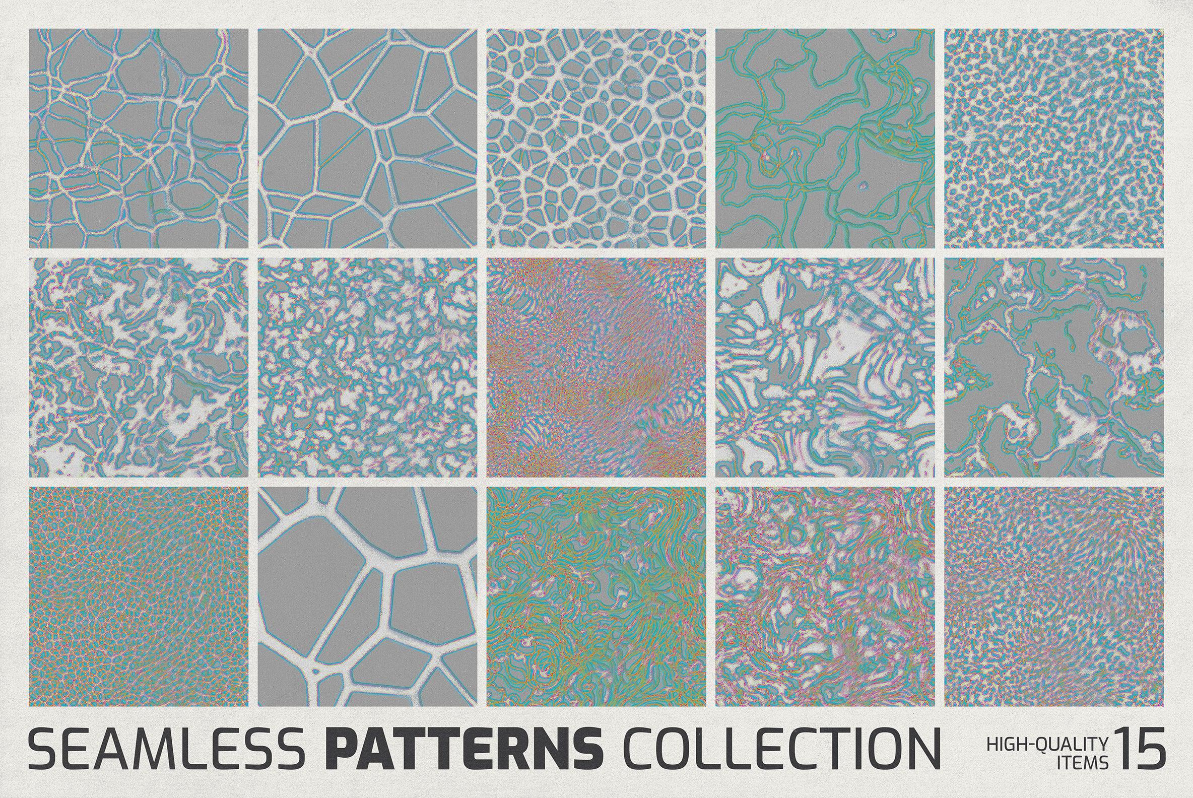 Flowtone Organic Seamless Patterns Collection