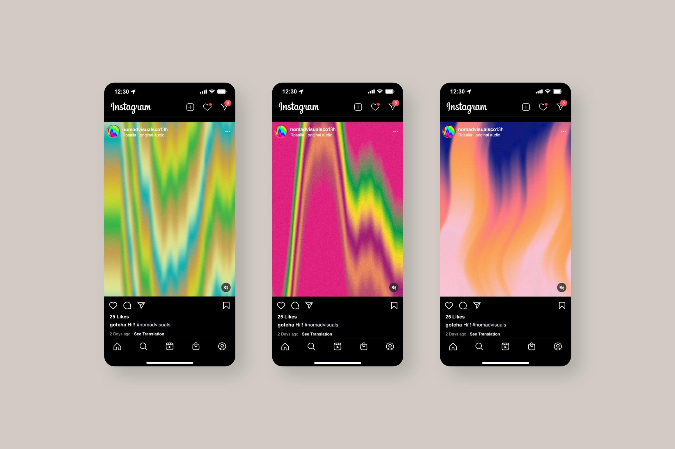 Flowy Gradients Social Media Backgrounds