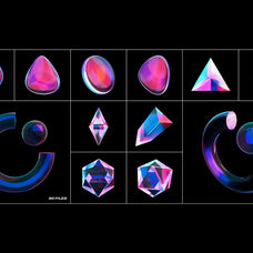 Fluid Glass 3D Shapes