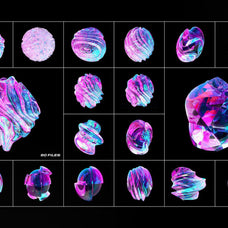 Fluid Glass 3D Shapes