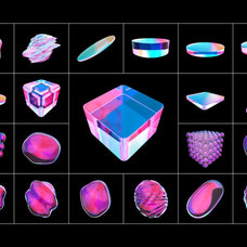 Fluid Glass 3D Shapes