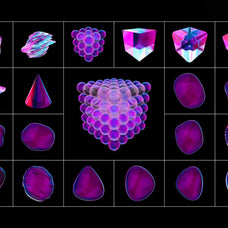 Fluid Glass 3D Shapes