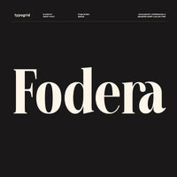 Fodera — Elegant, Expressive & Modern Serif Typeface
