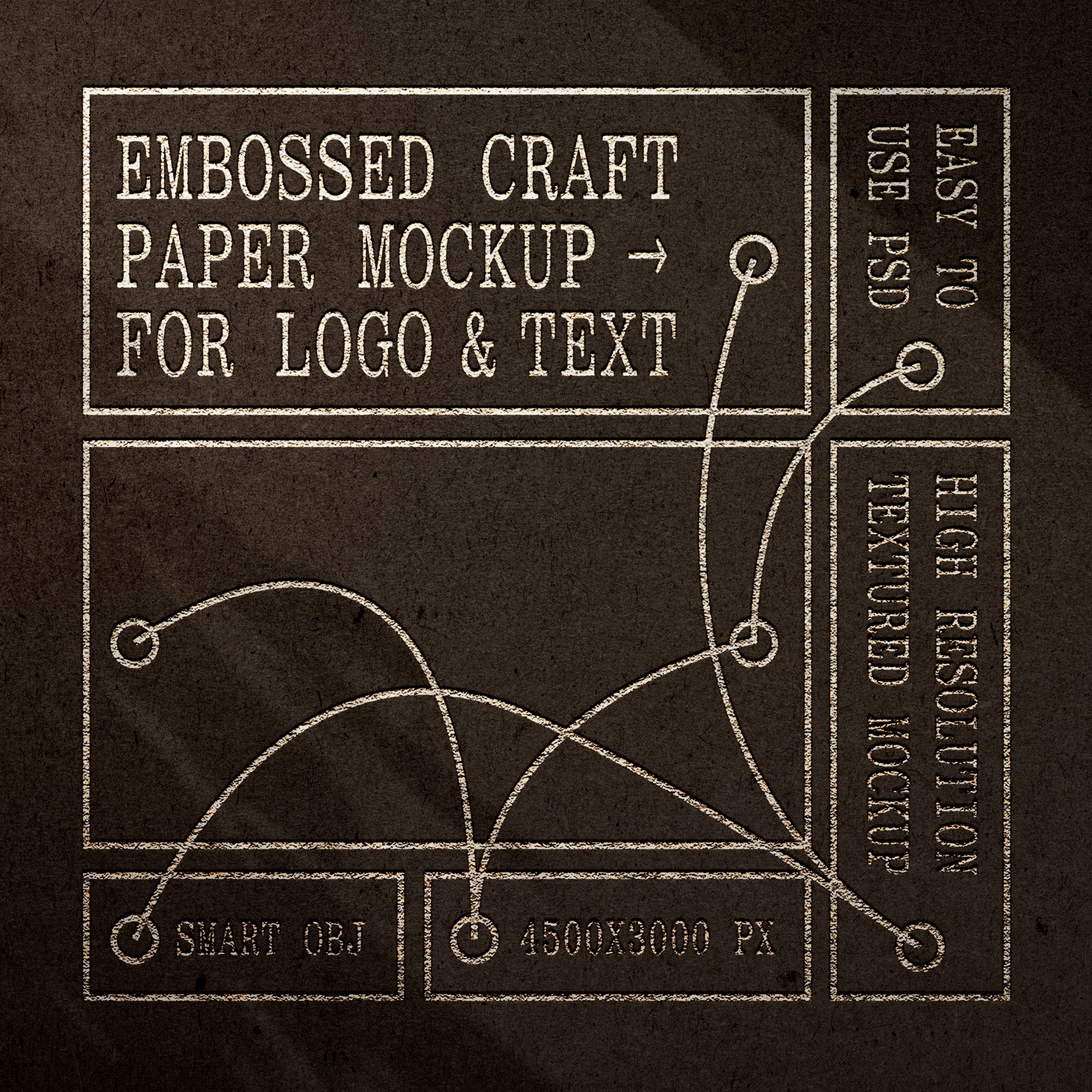 Foil-Stamped Paper Logo Mockup