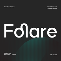 Folare – Modern Geometric Sans Serif Font
