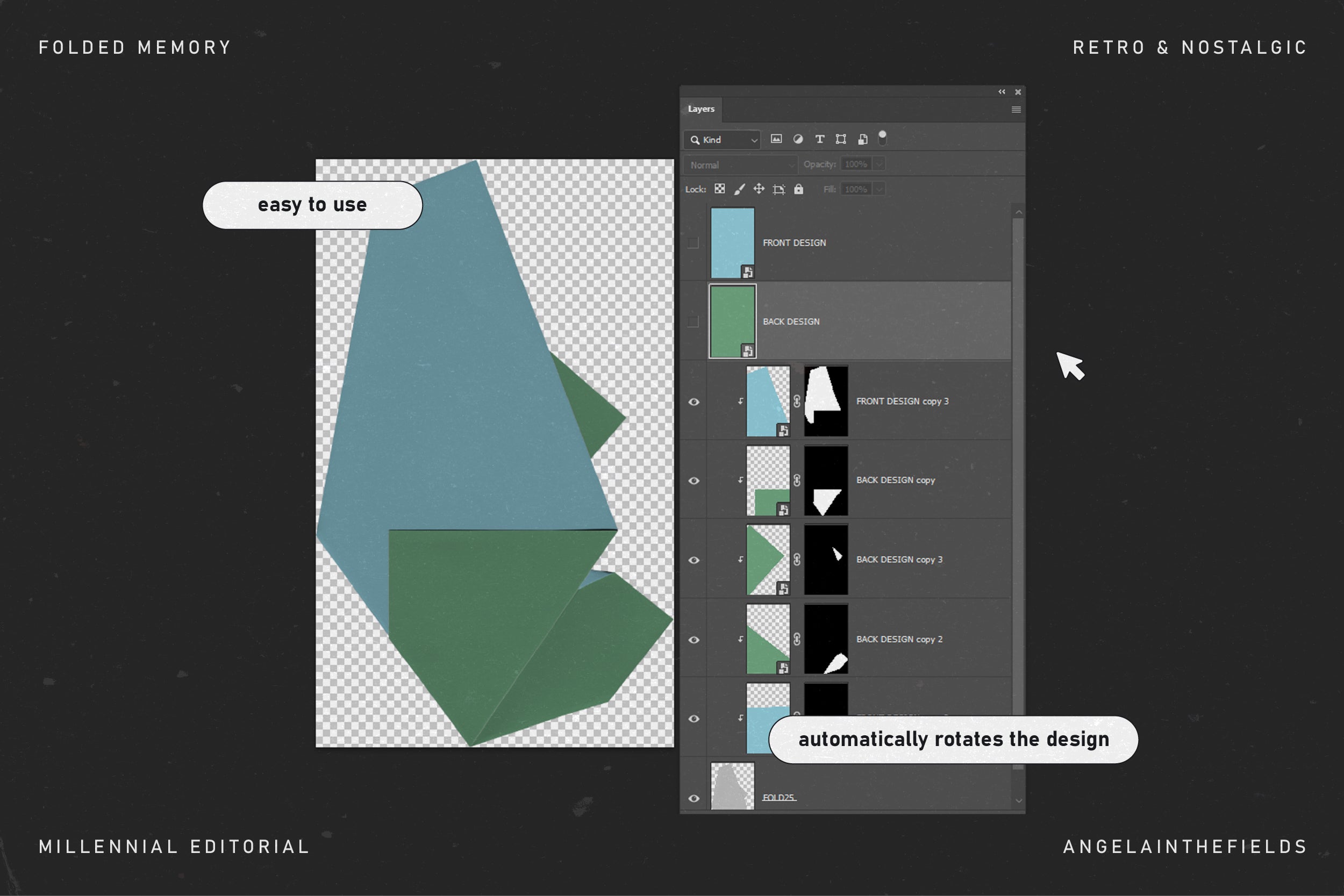 FOLDED MEMORY Retro PSD Kit