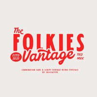 Folkies Vantage | Font Duo