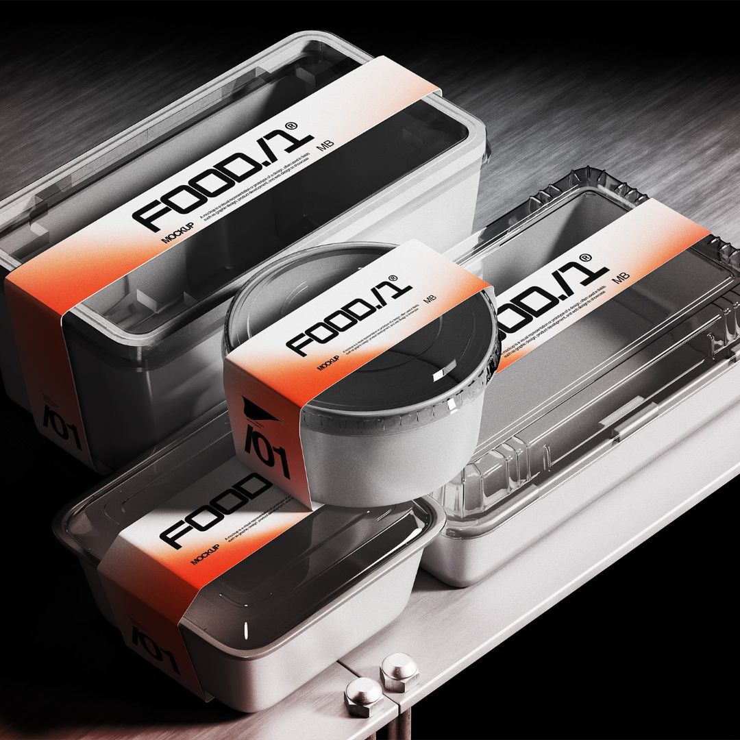 Food Packaging With Label Mockup by Morrobati, preview 1