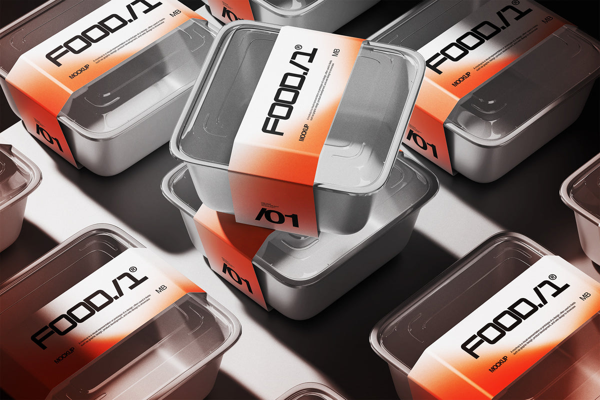 Food Packaging With Label Mockup by Morrobati, preview 3