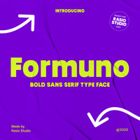 Formuno Bold Sans Serif Typeface Font